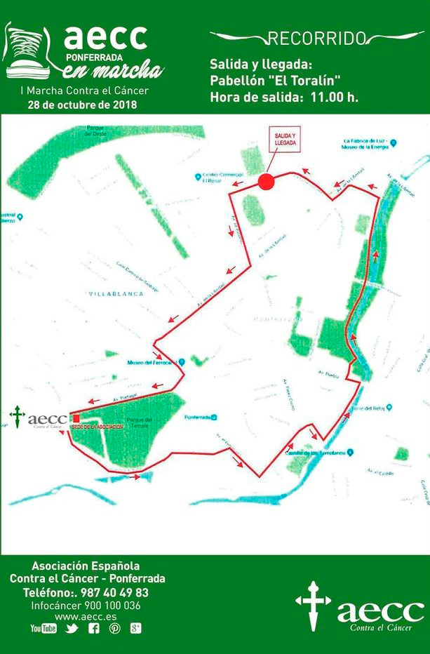 AECC Ponferrada En Marcha - I Marcha contra el cáncer