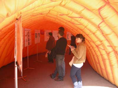 L’infable inclou una exposició sobre la prevenció del cáncer de còlon