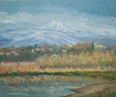 Peñas de aia nevado