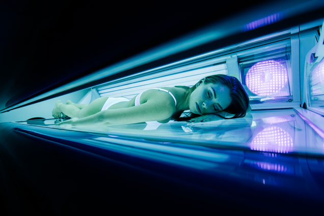 Causas del cáncer de piel - Exposición solar en cabinas
