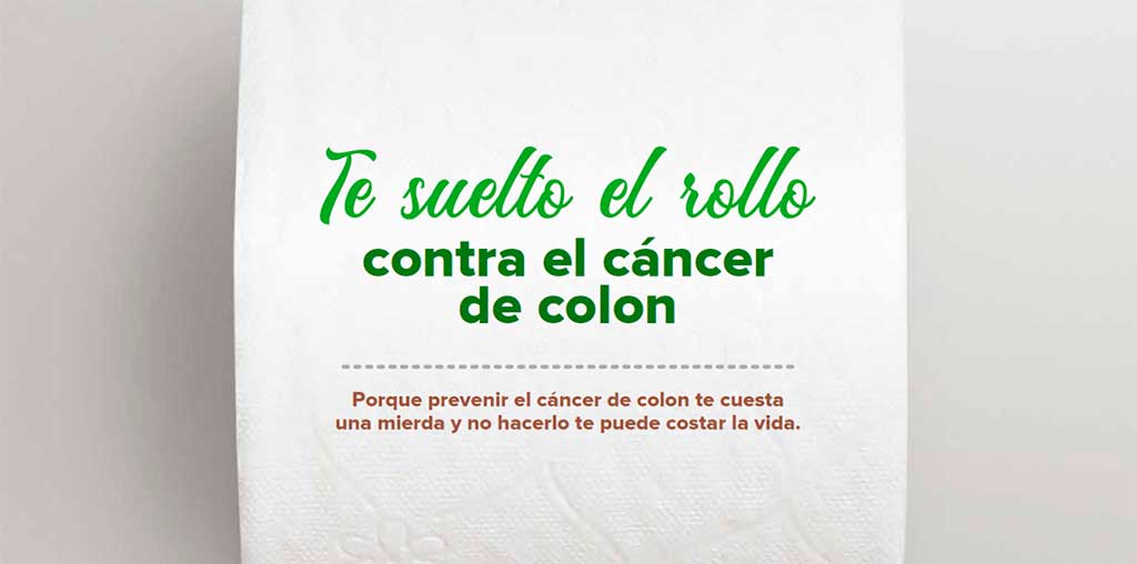 Cáncer de colon - Campaña "Te suelto el rollo contra el cáncer de colon" Un test de heces puede evitar que tengas cáncer colorrectal.