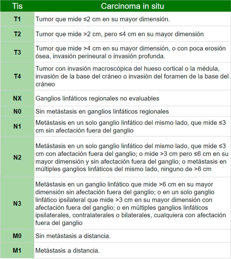 Fases del carcinoma cutáneo