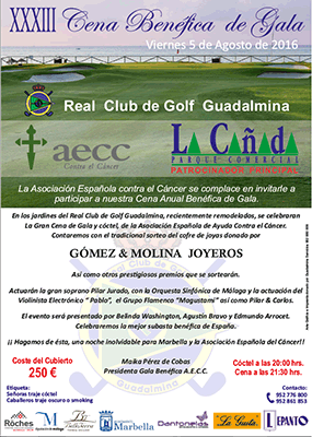XXXIII Cena benéfica de Gala de AECC Marbella