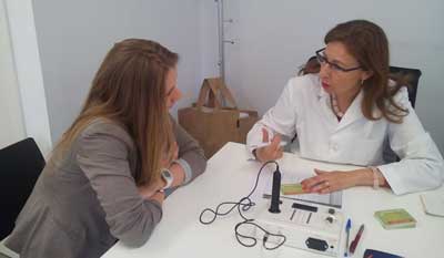 Actividad en la sede de Gran vía de Hortaleza del Banco de Santander 