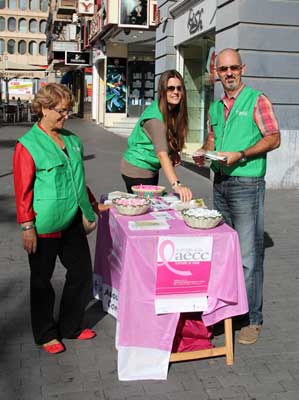 Mesa informativa en Santa Cruz de Tenerife