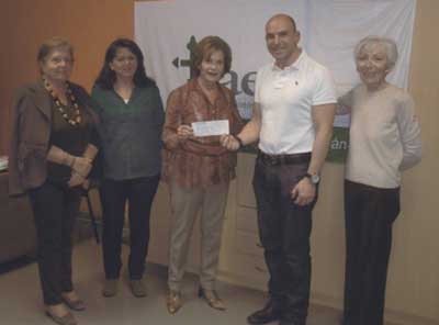 Entrega del donativo de la Asociación de Amigos de la Música del Valle de Aridane