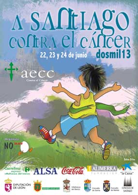 A Santiago contra el Cáncer 2013. Cartel