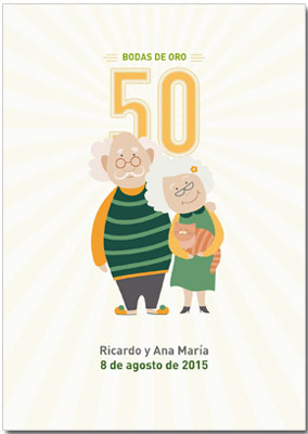 Bodas de Oro. Tarjetas
