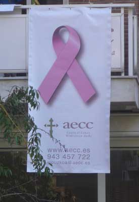Lazo rosa aecc Gipuzkoa