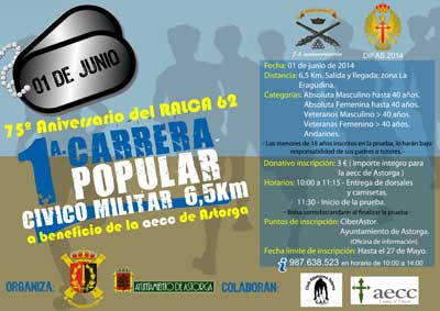 Carrera Solidaria del Regimiento de Artillería, Ralca 62, de Astorga