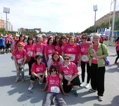 aecc Teruel en la Carrera de la Mujer en Valencia