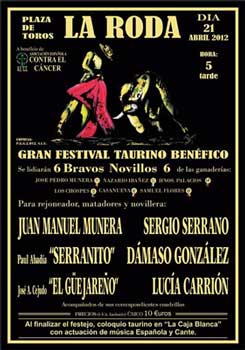 Cartel del Festival Taurino de La Roda