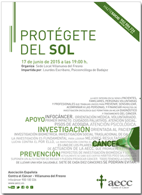 Protégete del Sol aecc Badajoz