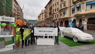 Arte en la calle para luchar contra el cáncer