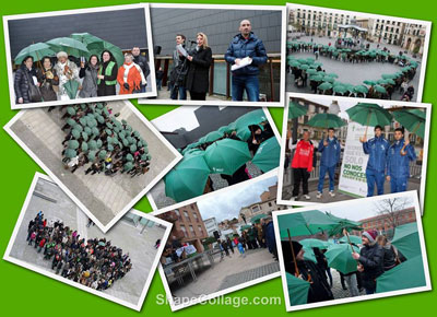 Corazones verdes en el Día Mundial Contra el Cáncer