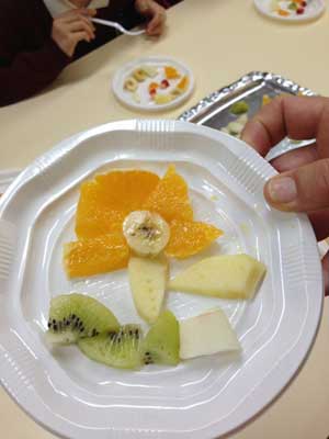 Plato decorado por un alumno. 