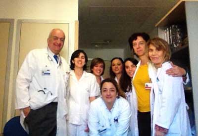 El voluntariado de la aecc en la Fundación Jiménez Díaz