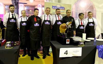 Primer Concurso Nacional de Cortadores de Jamón celebrado en León