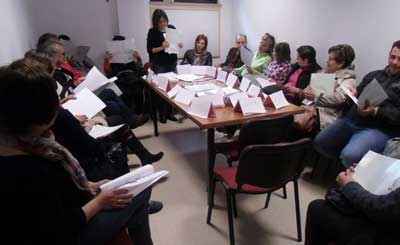 Primera sesión del grupo de Guijuelo