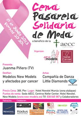 Cena Pasarela de Moda aecc Murcia 2013