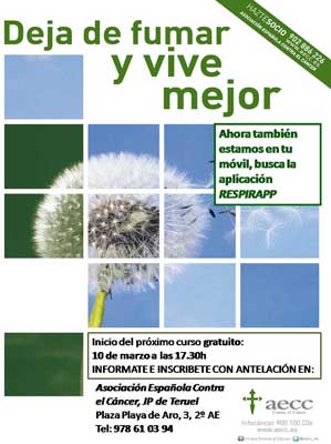 Deshabiatuación tabáquica en Teruel