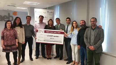 La corporación Business Networking International (BNI) de Baleares hace entrega del donativo