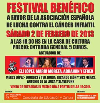 Concursantes de 'La Voz' en un festival benéfico de la aecc en Mejorada del Campo