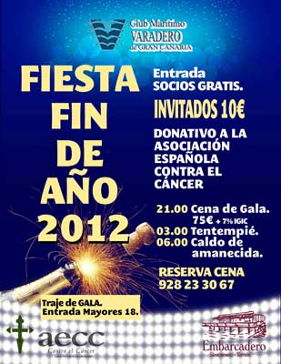 Fiesta fin de año aecc Las Palmas