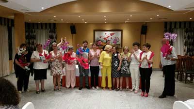Acto de fin de curso de los Talleres organizados por aecc de La Bañeza 2016.