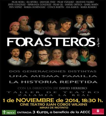 Obra de teatro «Forasteros» a beneficio de la aecc