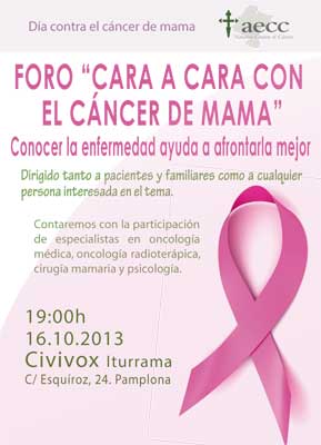 Foro “Cara a cara con el cáncer de mama”