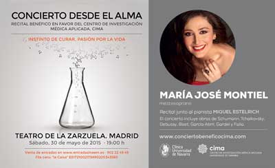 Recital en favor de la investigación biomédica del CIMA de la Universidad de Navarra