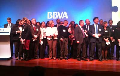Galardonados de la II Edición de “Territorios Solidarios” del BBVA