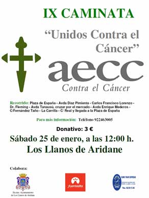 IX Caminata Unidos Contra el Cáncer en Los Llanos de Aridane