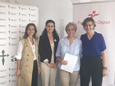 La Fundación Cepsa triplica la donación a la AECC de lo recaudado en su sede el Día de Cuestación