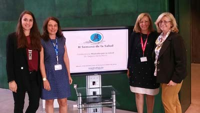 La AECC de Madrid ofrece una serie de conferencias a empleados de Santalucía dentro de su Semana de la Salud