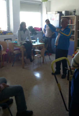 Fiesta realizada en el hospital 12 de Octubre con motivo del Día Mundial del Niño con Cáncer. 15 de febrero de 2016