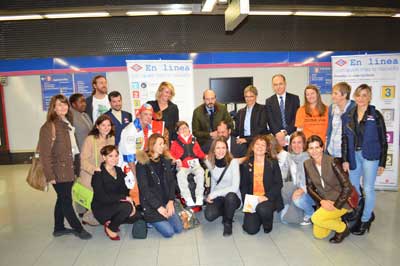 La estación suburbana de Colombia, una de las más amplias de la red de Metro de Madrid, inaugurada en 1983 y ampliada en 2002, h