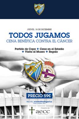 Málaga C.F y aecc le meten un gol al cáncer