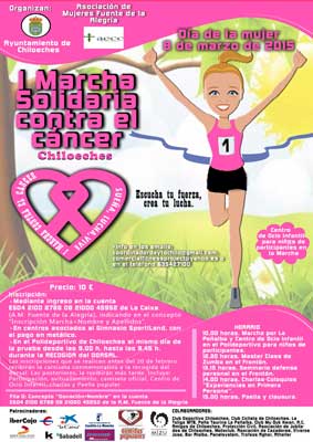 Primera marcha contra el cáncer en Chiloeches