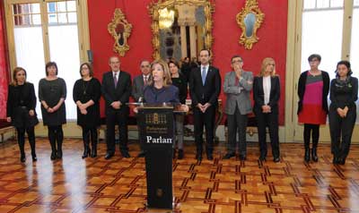 Teresa Martorell durante su intervención en el Salón de los Pasos Perdidos