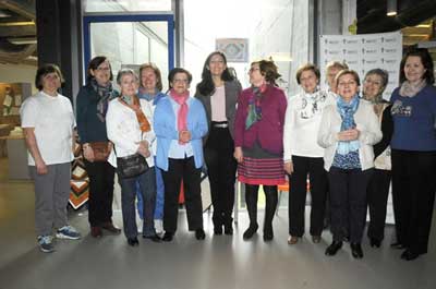 Móstoles. Exposicion trabajos de Pachwork en talleres de pacientes