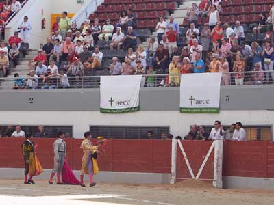 Martín Escudero brinda a la AECC su último festejo benéfico como novillero en Las Rozas. 