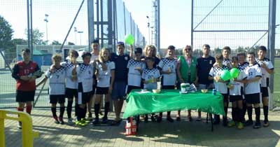 Los alevines del Torneo Internacional de Fútbol de Nuevo Baztán, protagonistas a favor de la AECC