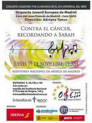 Concierto de la Orquesta Juvenil Europea. Cartel