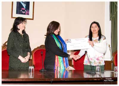 Entrega de la recaudación en Pareces de Nava 