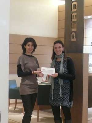 PERODRI Joyeros dona a la aecc Madrid 2.000€  