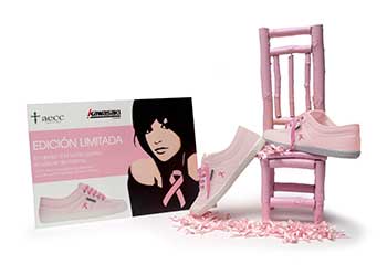 Zapatillas Kawasaki rosas contra el cáncer de mama