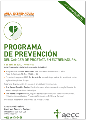 Programa de prevención de cáncer de próstata AECC Badajoz