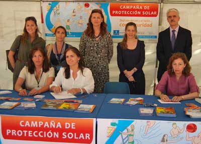 Campaña de protección solar aecc Madrid 2012